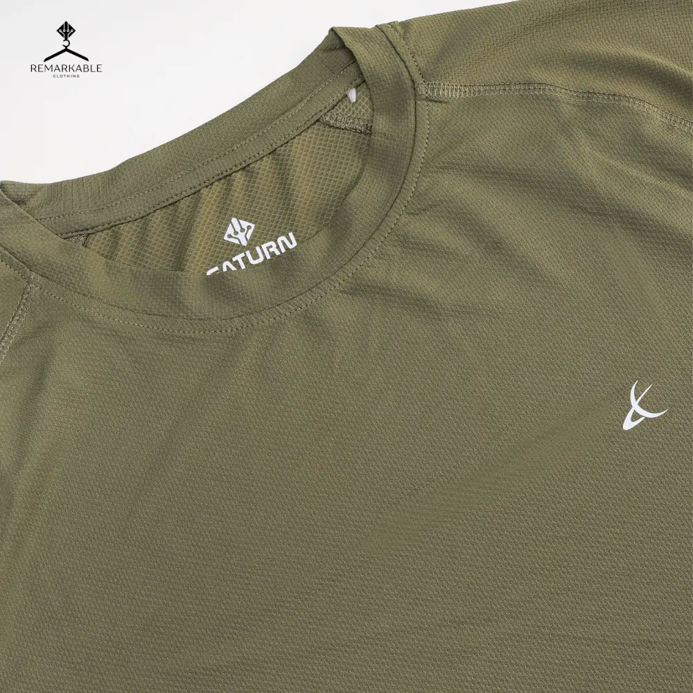 SATURN Compression Sports Tshirt St1 Olive image 2