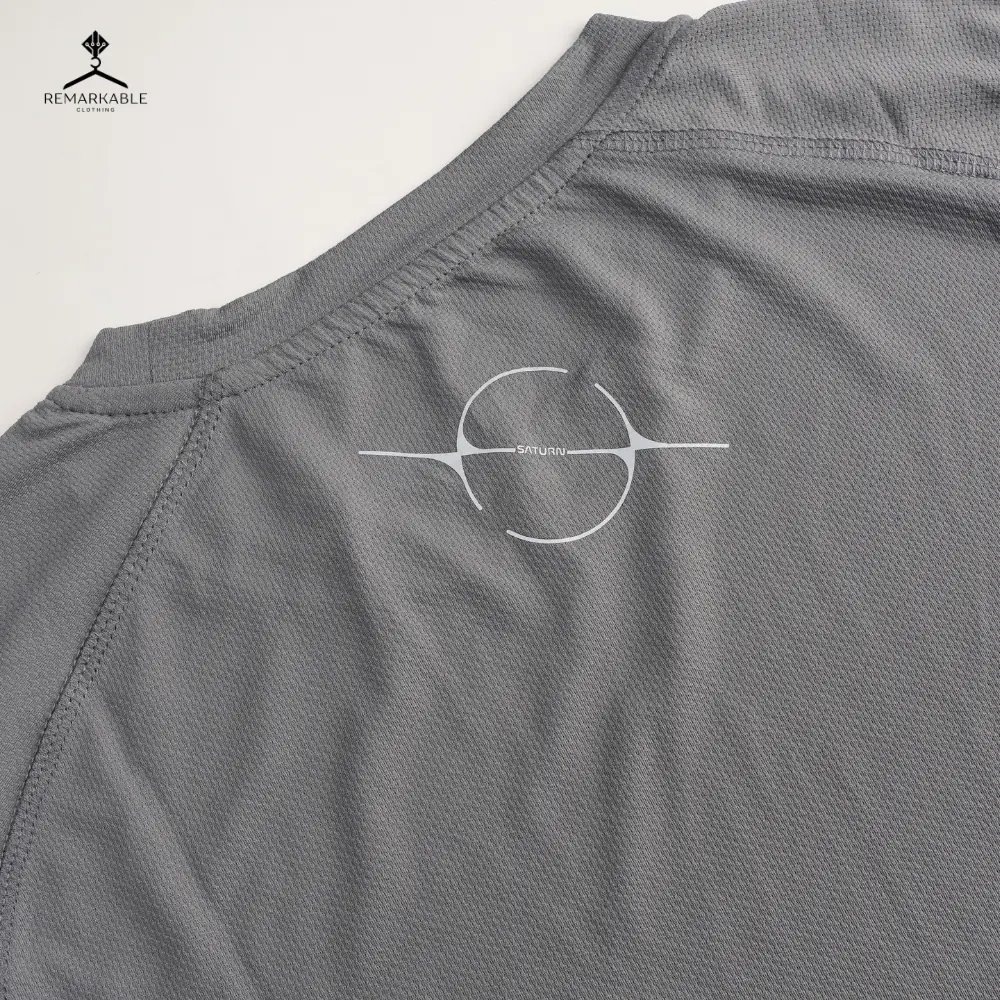 SATURN Compression Sports Tshirt St1 Silver image 3