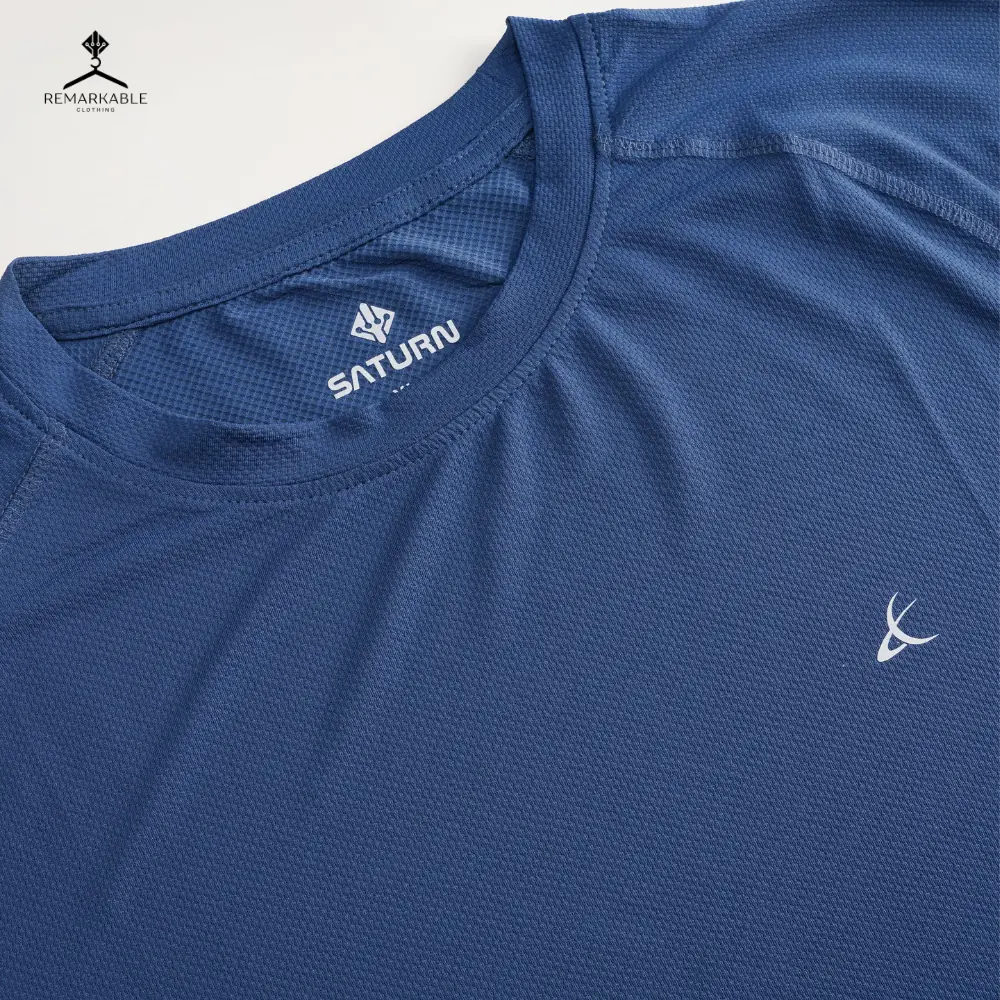 SATURN Compression Sports Tshirt St1 BLue image 2