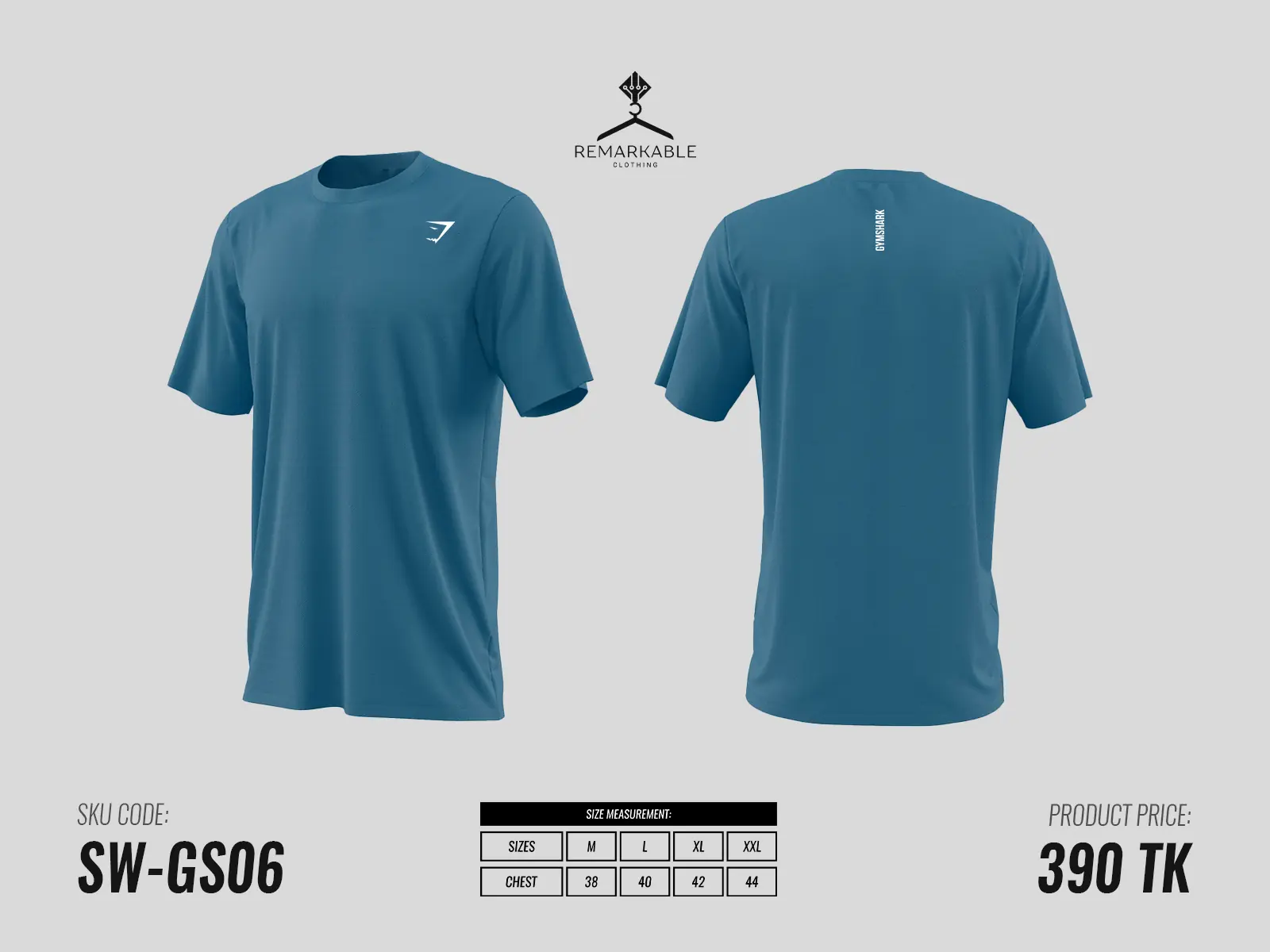 .Original Export Mens T-Shirt GS1 Light Blue image 2