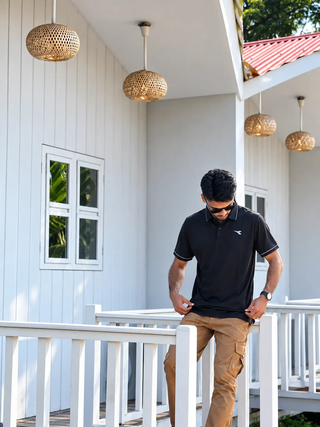 Authentic Soft Fabric Polo Shirt Dp1 Black