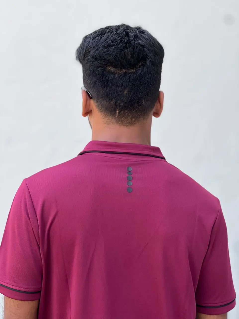Authentic Soft Fabric Polo Shirt Dp1 Maroon image 3